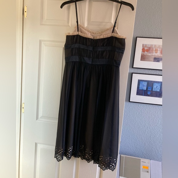 MAX & CLEO Cocktail dress w rusching; like new, cutout detail - Picture 8 of 11